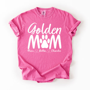 Personalized Golden Retriever Mom Shirt