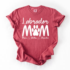 Personalized Labrador Mom Shirt
