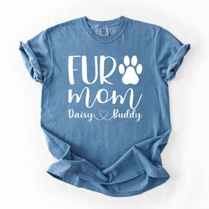Personalized Fur Mom Shirts