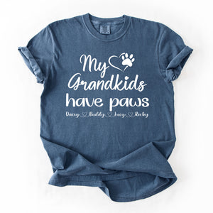 Personalized My Grandkids Have Paws
