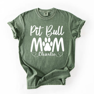 Personalized Pit Bull Mom Shirt