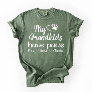 Personalized My Grandkids Have Paws