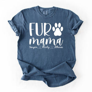 Personalized Fur Mama Shirts