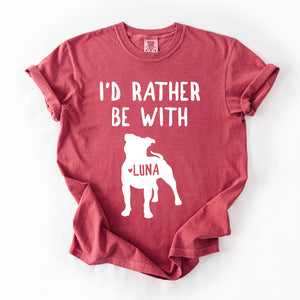 Personalized Pitbull Silhouette Shirts