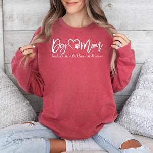 Personalized Dog Mom Shirt With Dog Names | Custom Pet Lover Gift 🐾