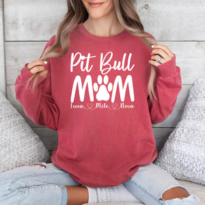 Personalized Pit Bull Mom Shirt
