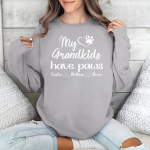 Personalized My Grandkids Have Paws