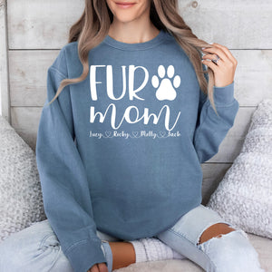 Personalized Fur Mom Shirts