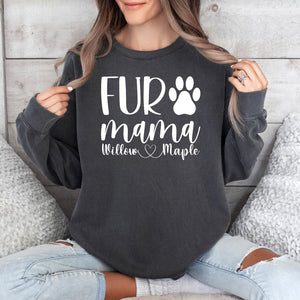 Personalized Fur Mama Shirts