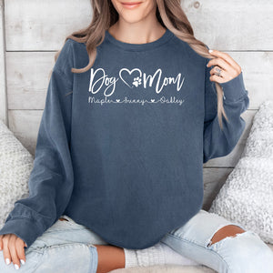 Personalized Dog Mom Shirt With Dog Names | Custom Pet Lover Gift 🐾
