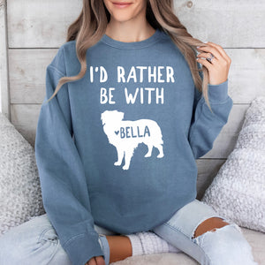 I'd Rather Be With Personalized Dog Shirts