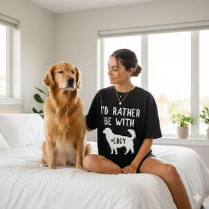 I'd Rather Be With Personalized Dog Shirts