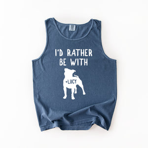 I'd Rather Be With Personalized Dog Shirts
