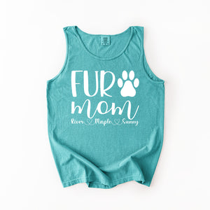 Personalized Fur Mom Shirts