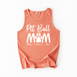 Personalized Pit Bull Mom Shirt