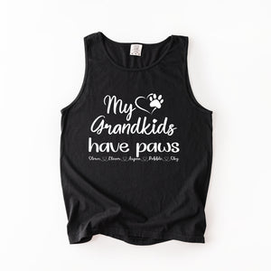 Personalized My Grandkids Have Paws