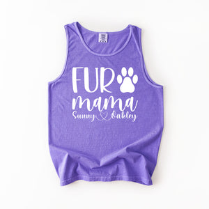 Personalized Fur Mama Shirts