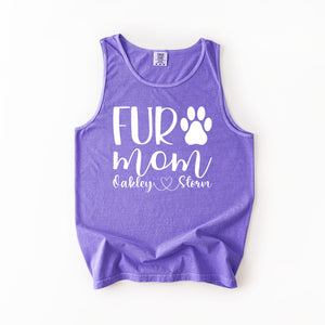 Personalized Fur Mom Shirts