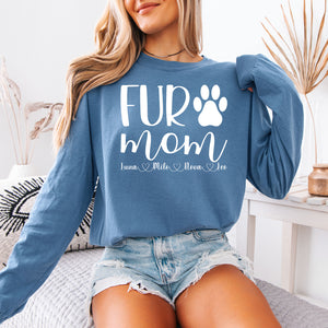 Personalized Fur Mom Shirts
