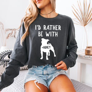 Personalized Pitbull Silhouette Shirts