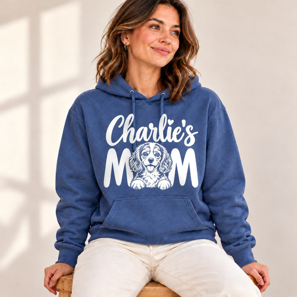 Personalized Beaglier Charlie’s Mom Hoodie lifestyle photo