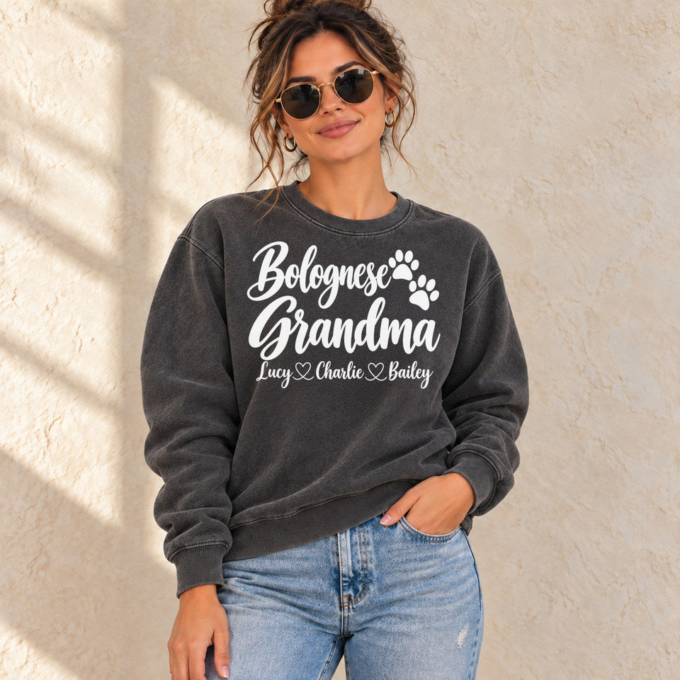Personalized Bolognese Grandma Premium Sweatshirt lifestyle photo