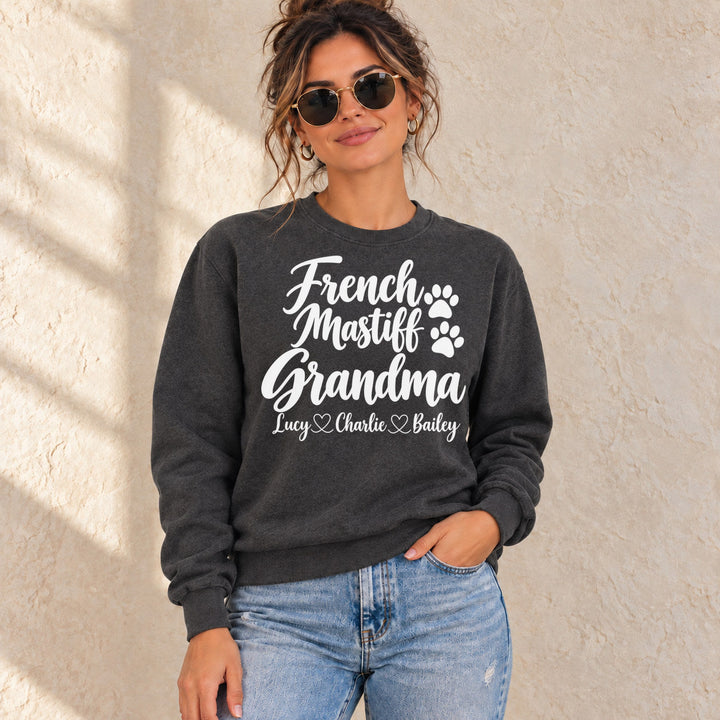 Personalized Dogue de Bordeaux Grandma Standard Sweatshirt