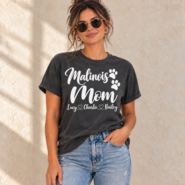 Personalized Belgian Malinois Mom Basic T-Shirt