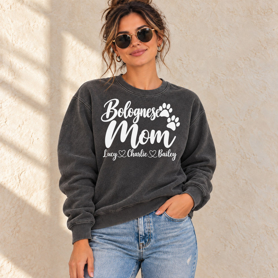 Personalized Bolognese Mom Premium Sweatshirt lifestyle photo