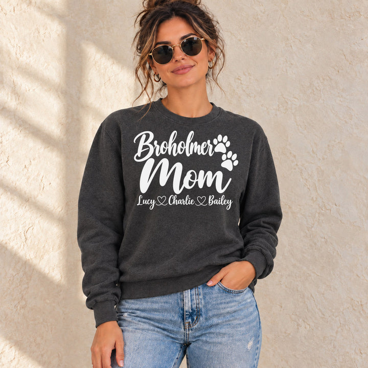 Personalized Broholmer Mom Standard Sweatshirt