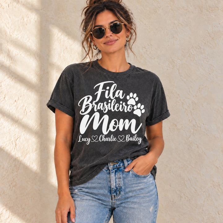 Personalized Fila Brasileiro Mom Basic T-Shirt