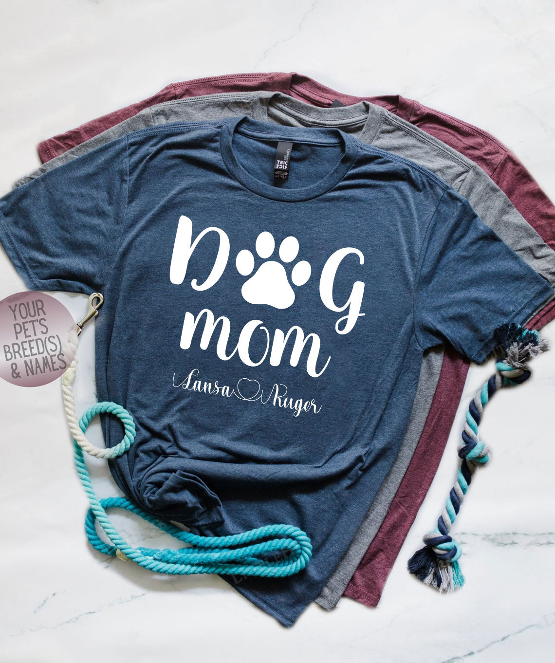 Strong Girl Clothing Dog Mom Shirt, Custom Dog Mom Shirt, Dog Mom with Dog Names Shirt, Personalized Dog Mom Shirt, Dog Mama Shirt, Gift for Dog Owner, Dog Mom T-Shirt