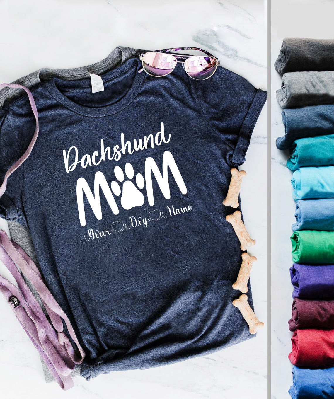 Personalized Dachshund Mom Shirts With Dog Name Or Names