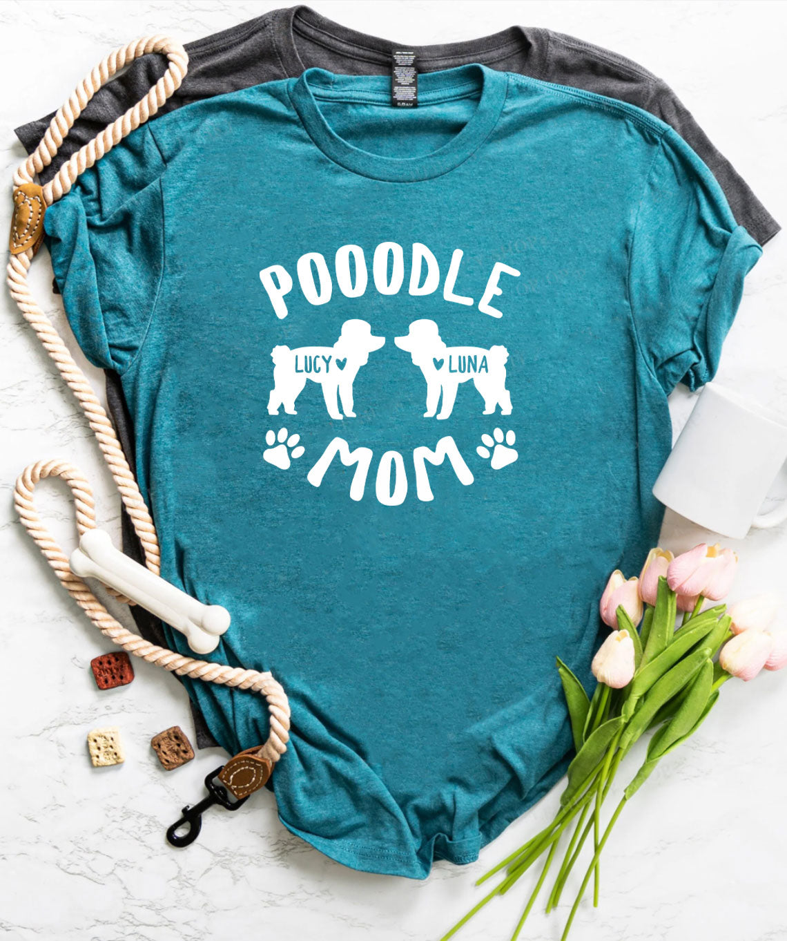 Personalized Poodle Mom Shirts Funny Poodle Mom Gifts