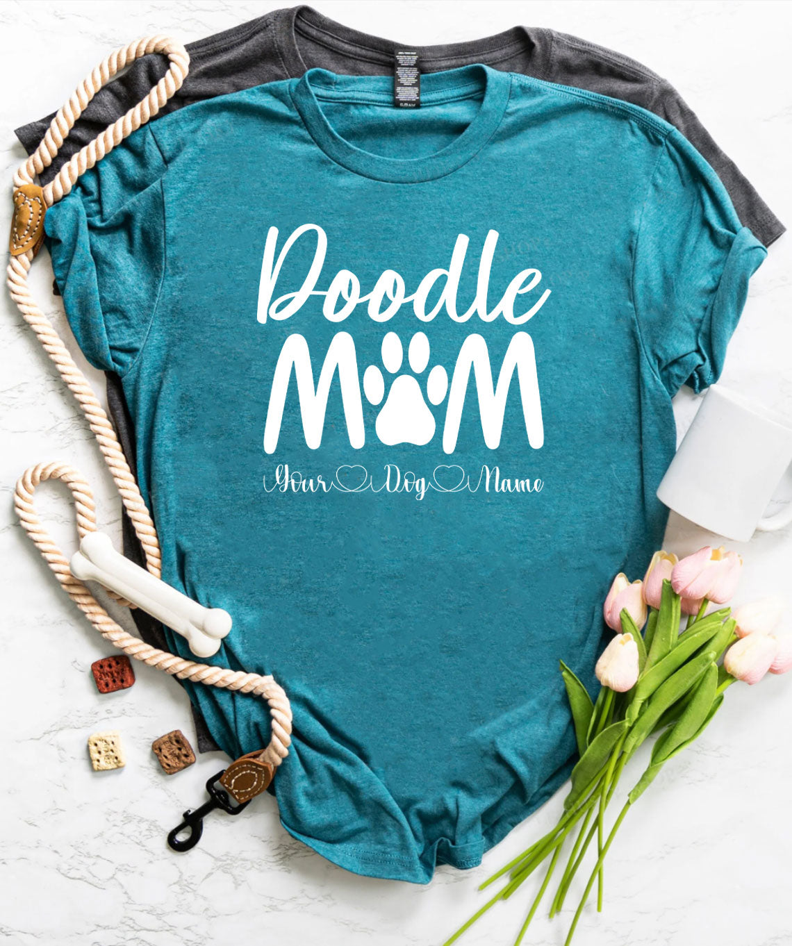 Doodle Mom Shirt with Your Dog's Name or Names