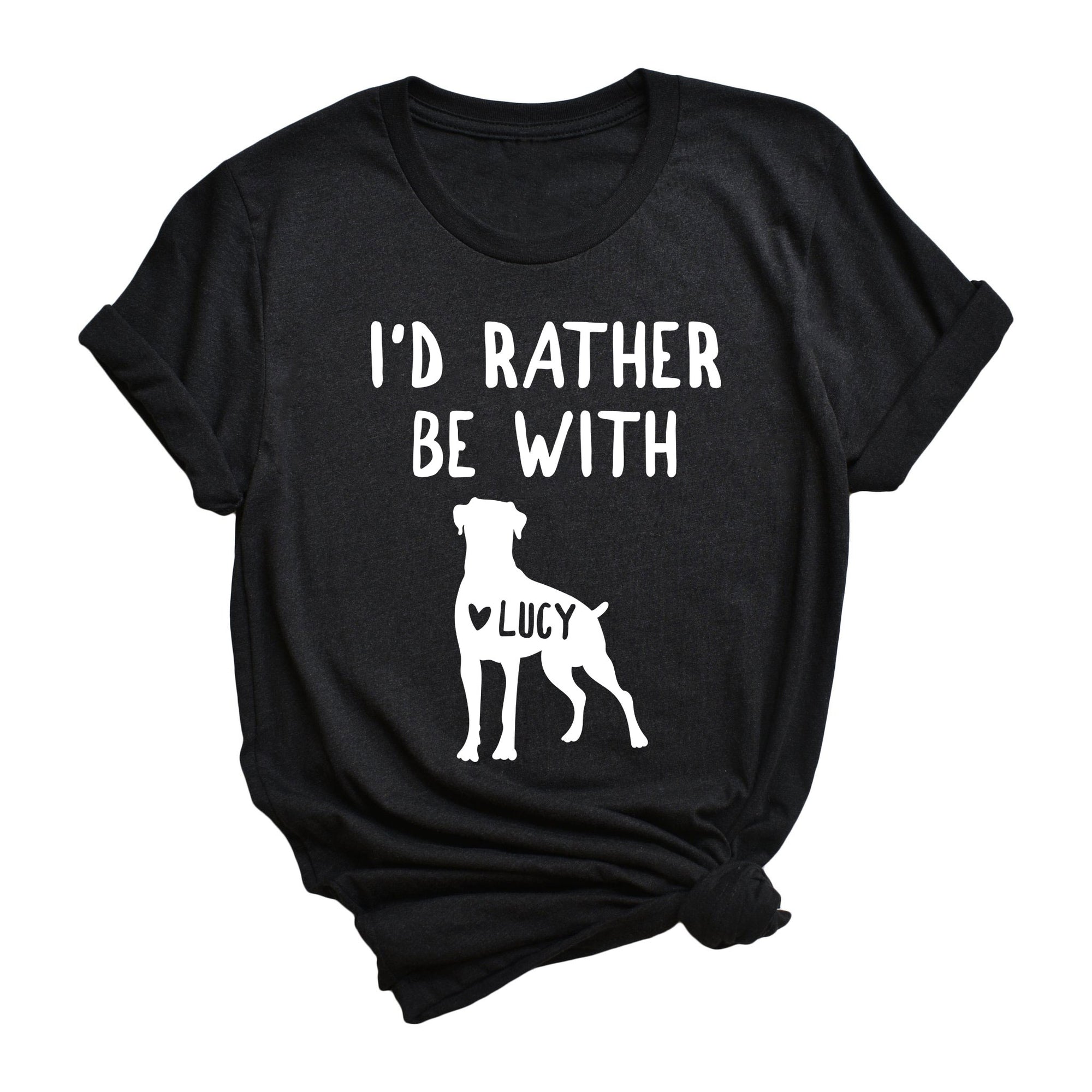 Personalized Boxer Dog Shirts I’d Rather Be With My Boxer
