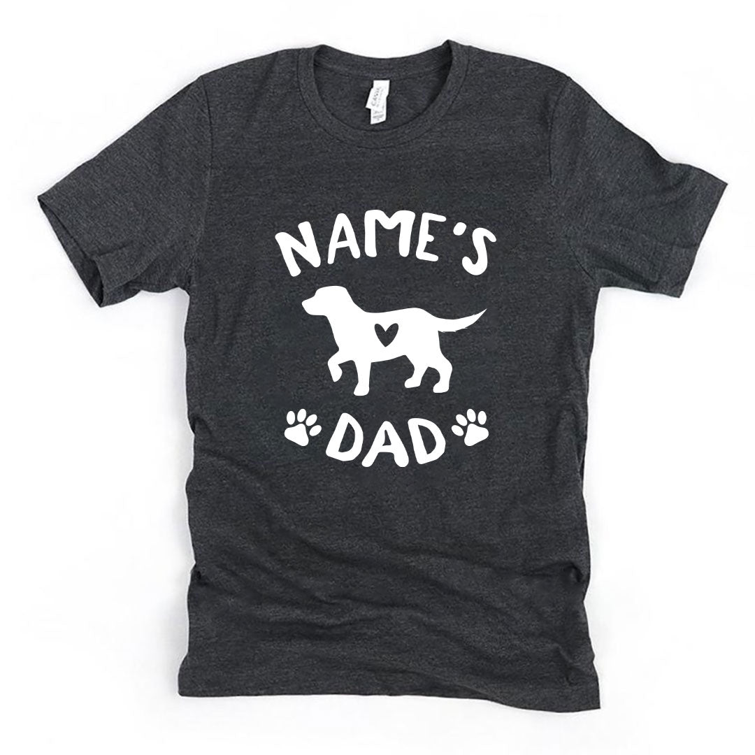 Personalized Labrador Retriever Dad Shirt - Unisex Premium T-Shirt Bella + Canvas 3001