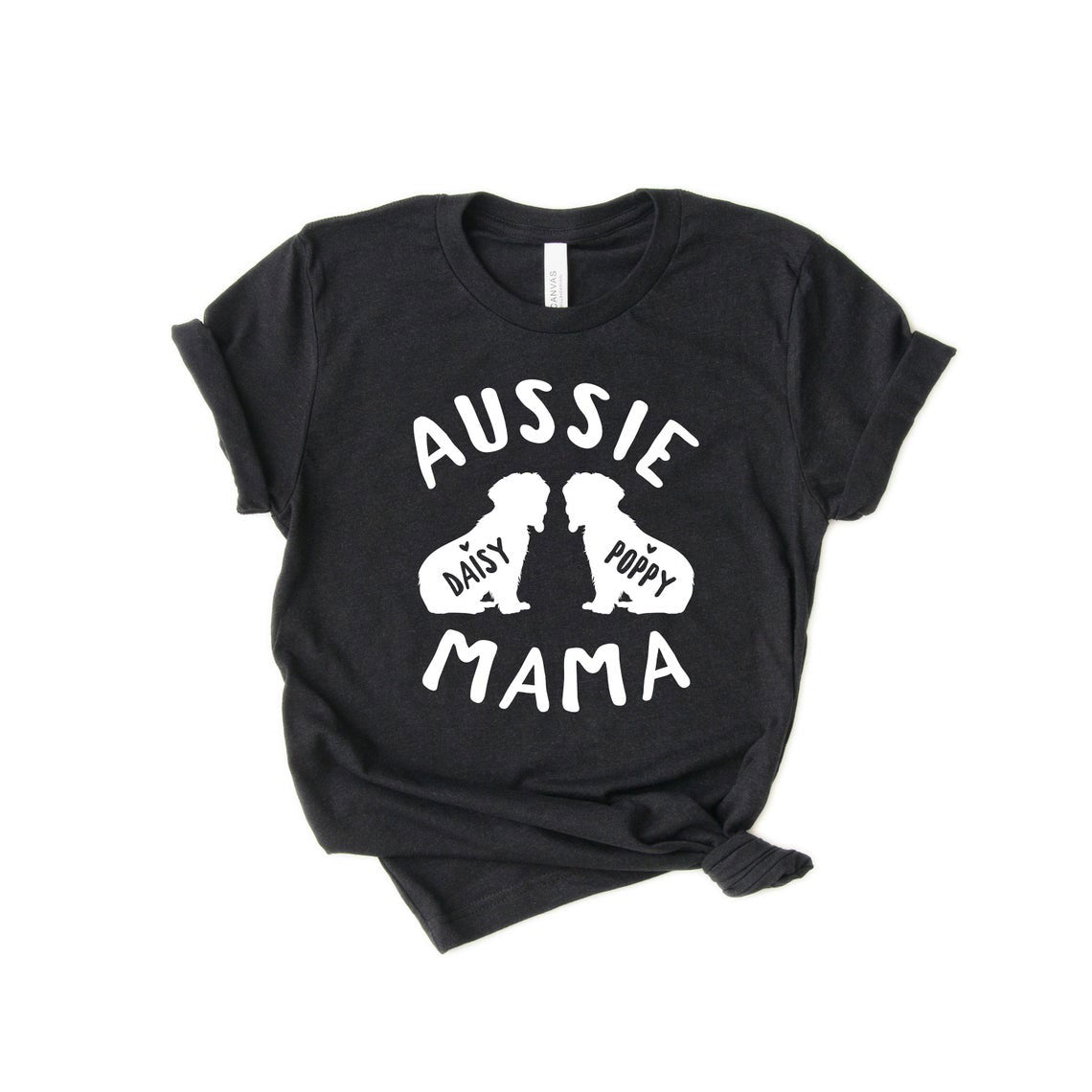 Personalized Aussie Mama Shirt - Unisex Premium T-Shirt  Bella + Canvas 3001