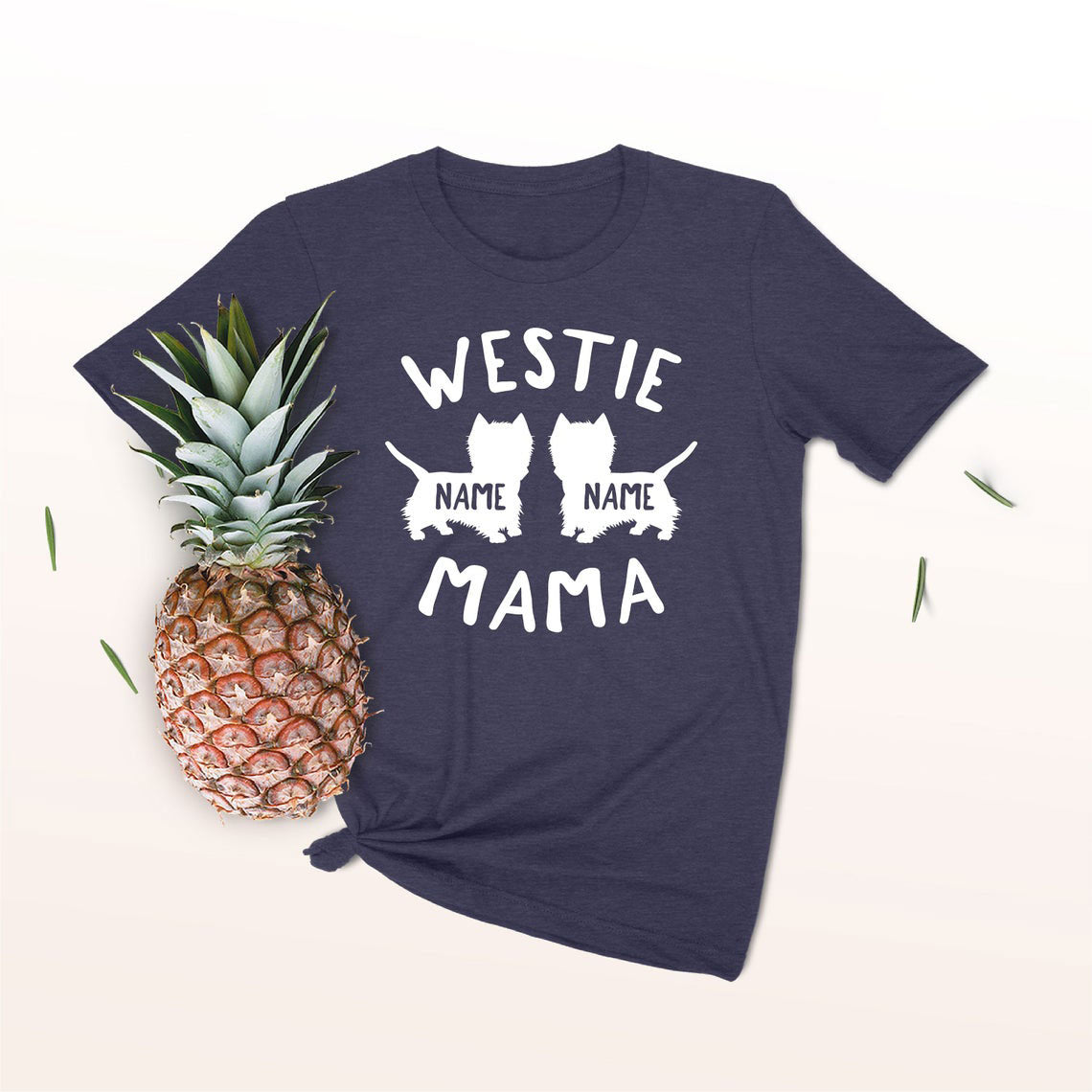 Personalized Westie Mom Shirt - Unisex Premium T-Shirt  Bella + Canvas 3001
