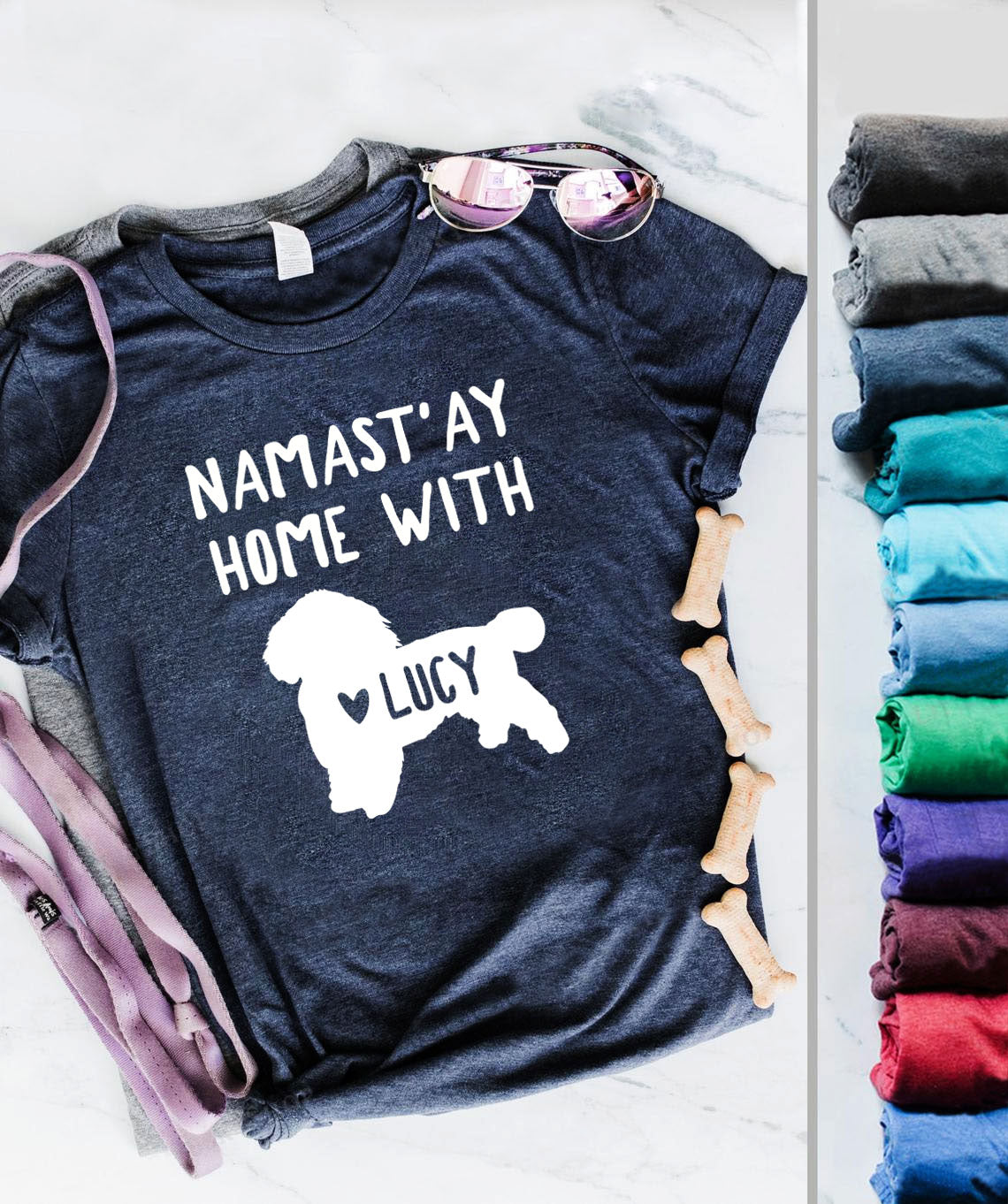 Namastay Home With Personalized Poodle Shirts