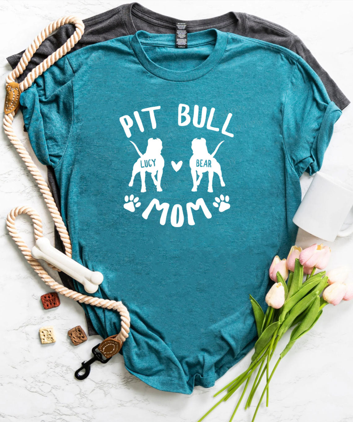 Personalized Pit Bull Mom Shirts Funny Pit Bull Mom Gifts