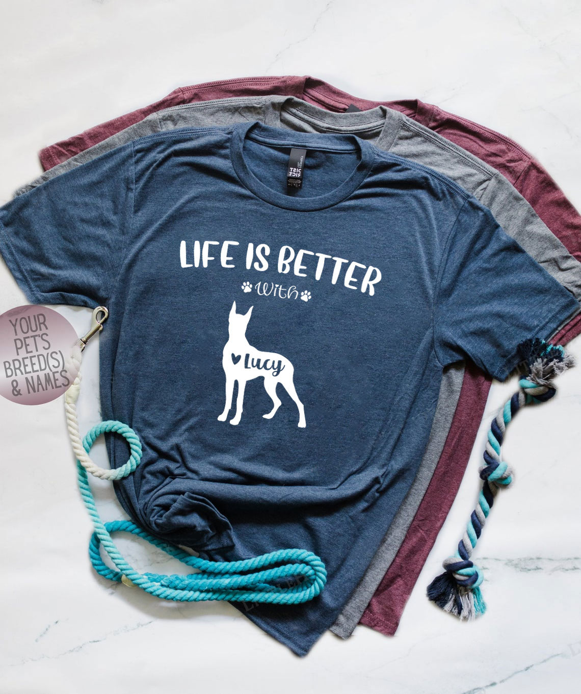 Life Is Better With Personalized Great Dane Shirts