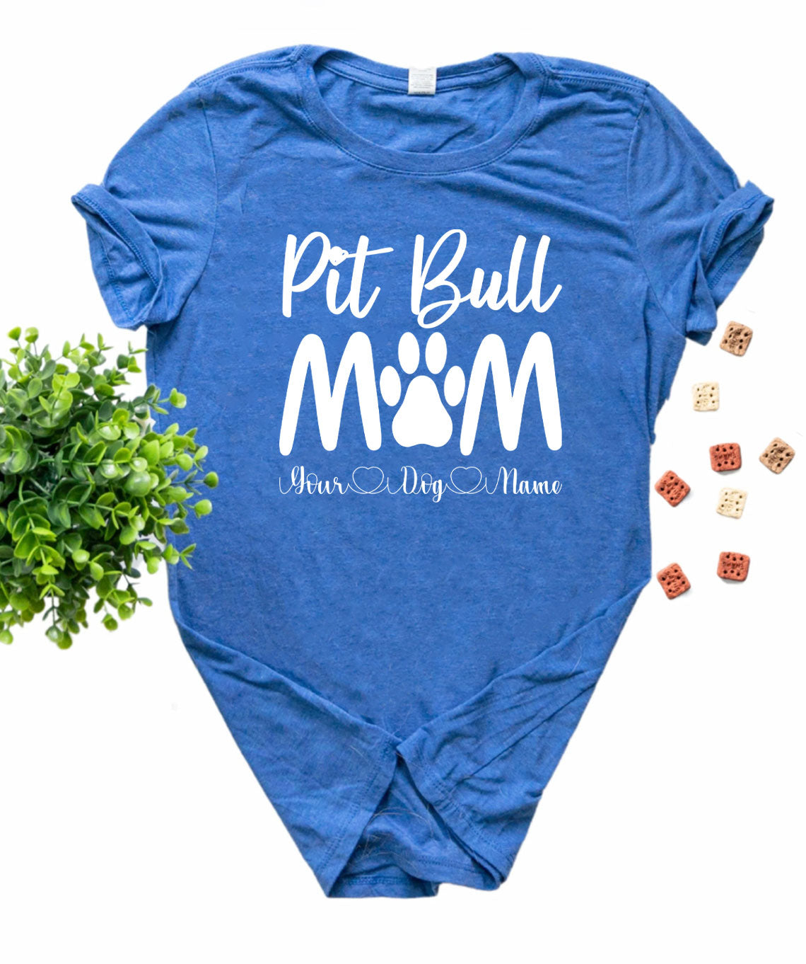 Pit Bull Mom Shirt with Your Dog's Name or Names