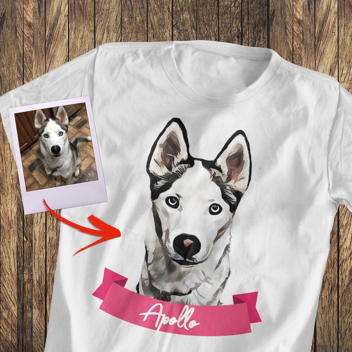 Custom Dog T-Shirt - Unisex Premium T-Shirt  Bella + Canvas 3001