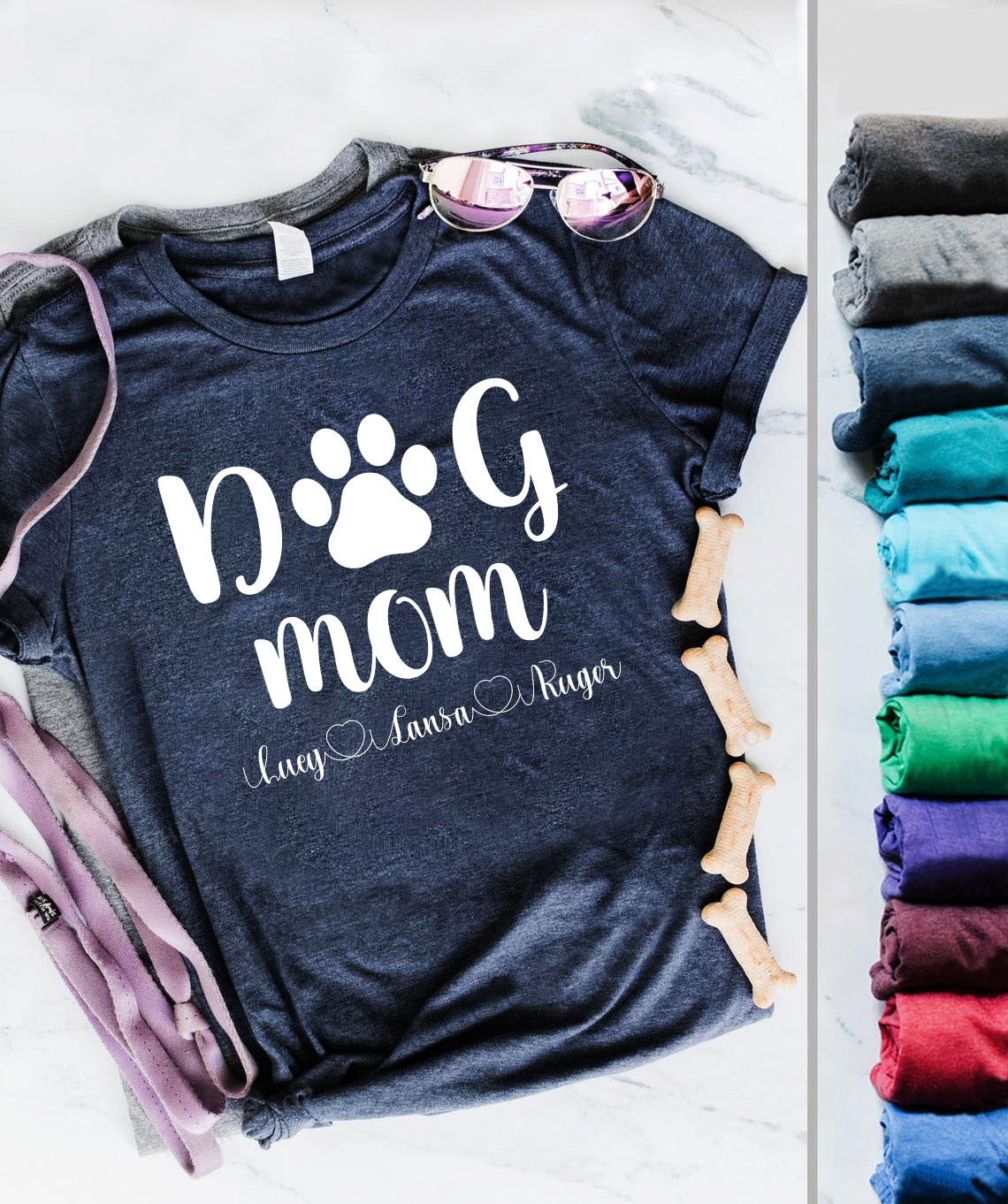 Personalized Dog Mom Shirts Dog Lover Gifts